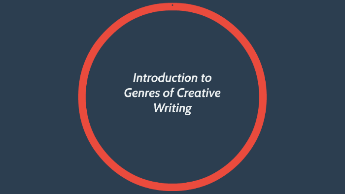 genres of creative writing