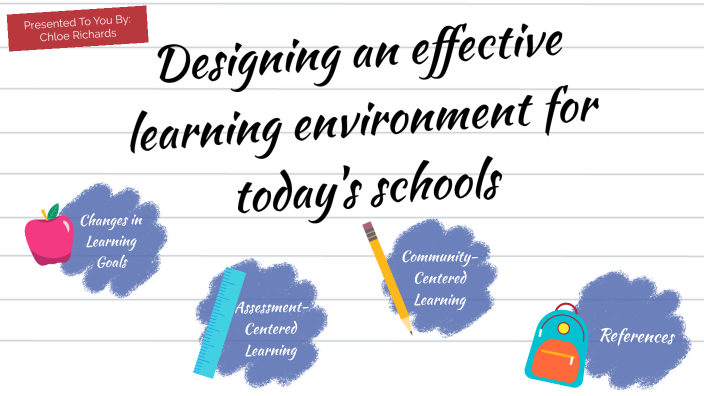 Designing an effective school learning environment for schools today by ...