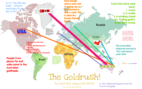 gold rush migration map