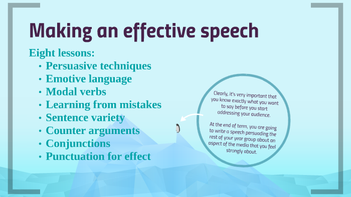 how to give effective speech in english
