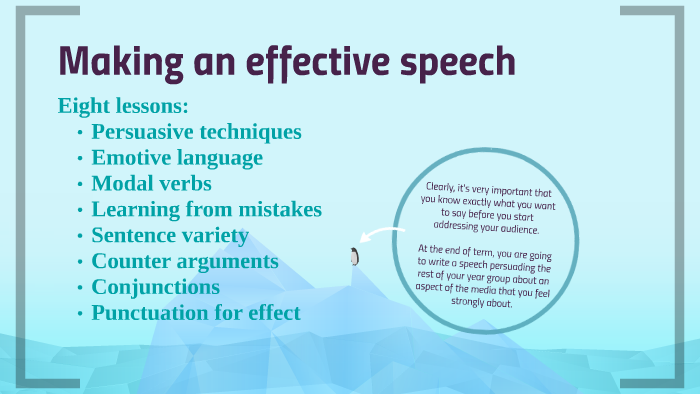 an effective speech is