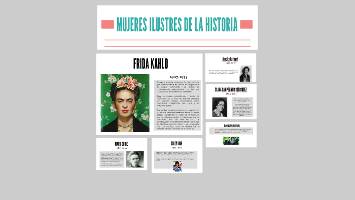MUJERES ILUSTRES DE LA HISTORIA by Miriam Reyes on Prezi