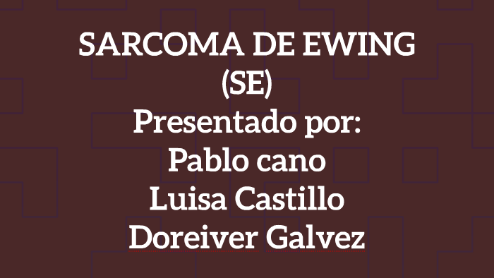 De causas tumor ewing