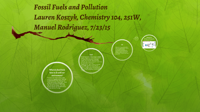 Fossil Fuels and Pollution by L Koszyk on Prezi