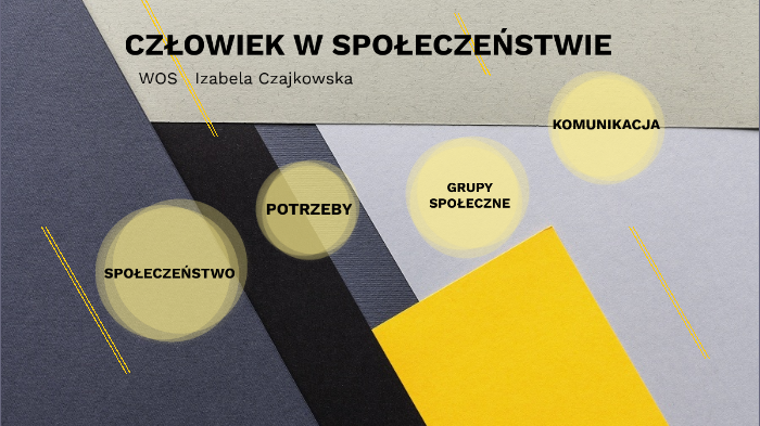 człowiek w społeczeństwie by iza czajkowska on Prezi