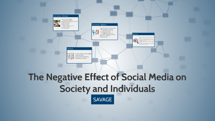 The Negative Effect of Social Media on Society and Individua by Nicole ...