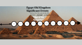 Egypt Old Kingdom Significant Events By Aish Benzy