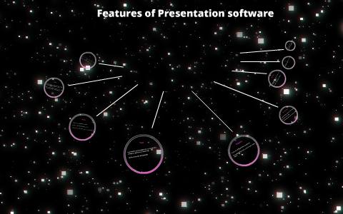 what are the 3 features of presentation software