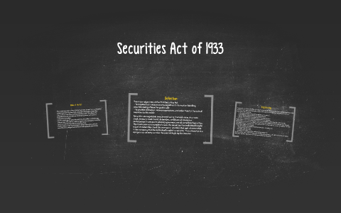 assignment worksheet 28.1 the securities act of 1933