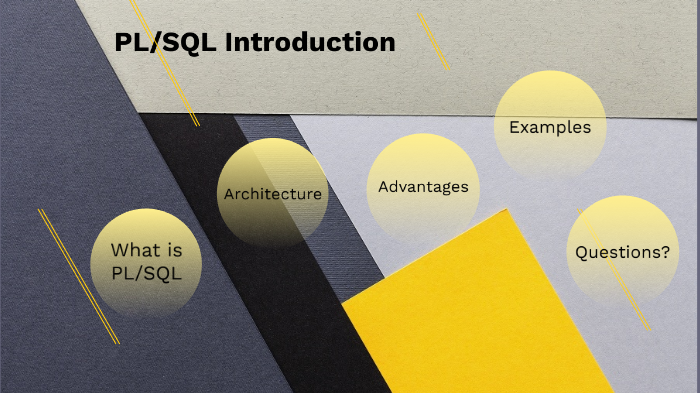 PL-SQL Introduction by Hariprasad NR on Prezi