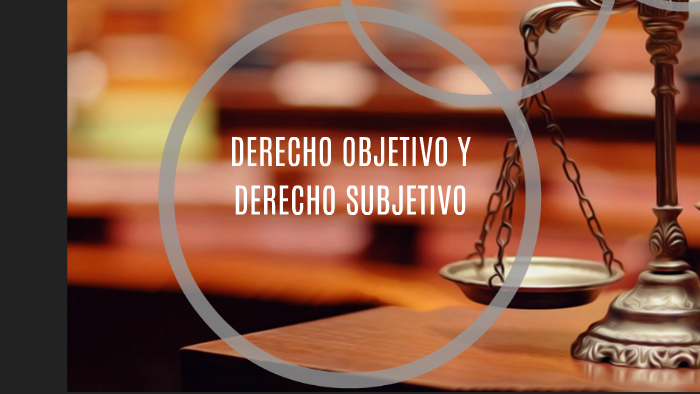 DERECHO OBJETIVO Y DERECHO SUBJETIVO By Dayana Ramos