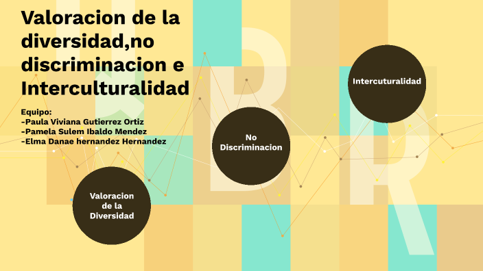 valoracion de la diversidad,no discriminacion e interculturalidad by