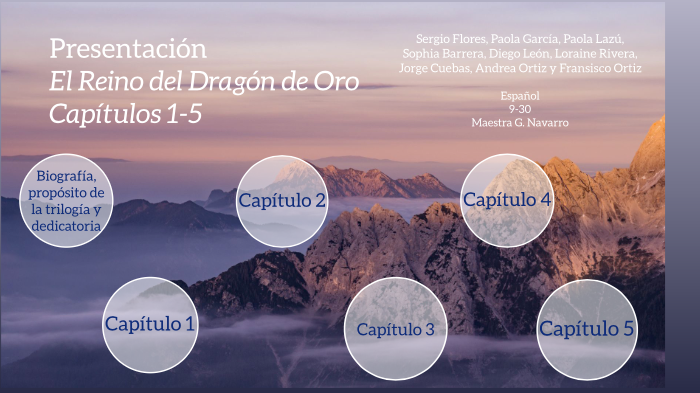 El Reino del Dragón de Oro: Capítulos 1-5 by Sophia Barrera on Prezi