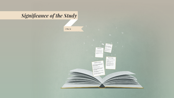 Significance Of The Study By Candice Allen On Prezi