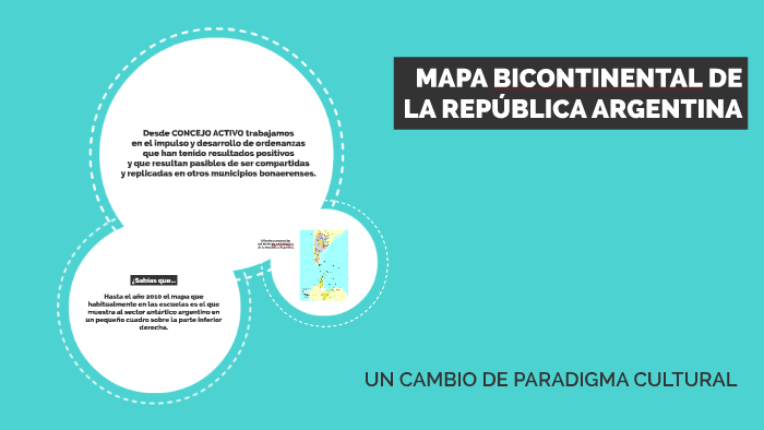 Mapa Bicontinental Rep Argentina Concejo Activo By Sergio Fiore