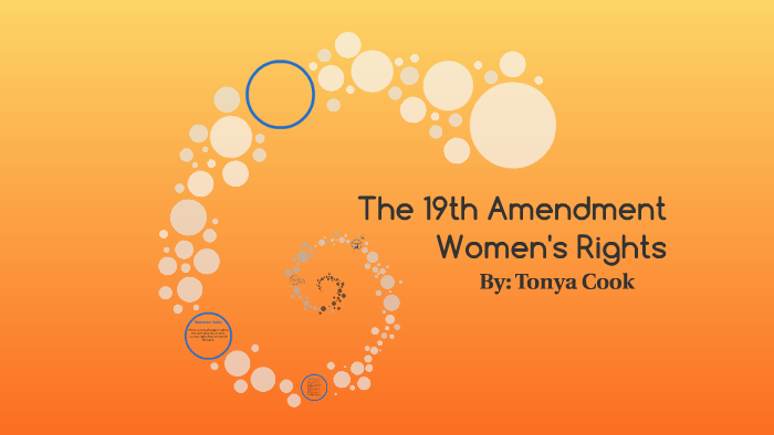 Tonyia Cook The 19th Amendment by tonya cook on Prezi