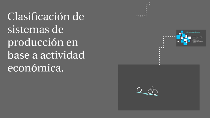 Clasificación de sistemas de producción en base a actividad by zugely
