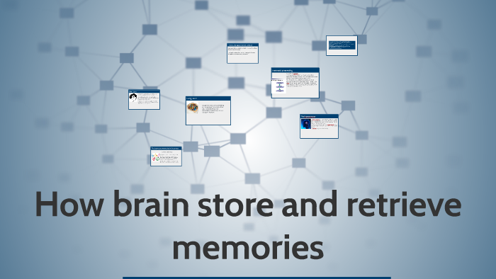 how the brain stores and retrieves memories