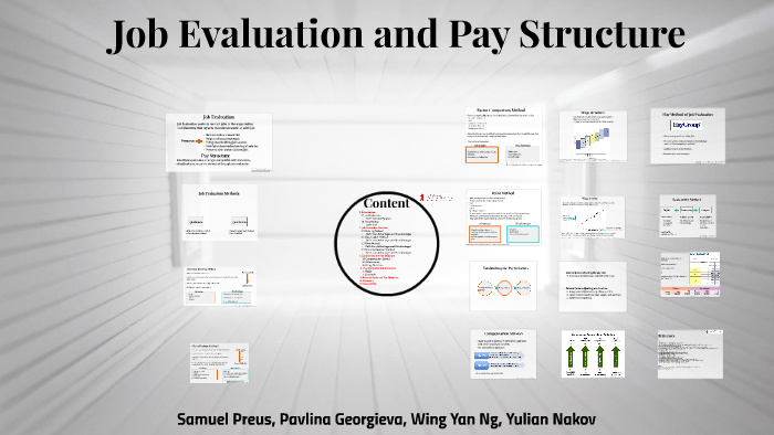 Job Evaluation And Pay Structure In Hrm