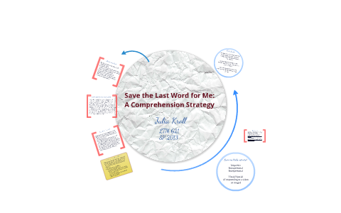 Save the Last Word for Me - Comprehension Strategy by Julia Kroll on Prezi
