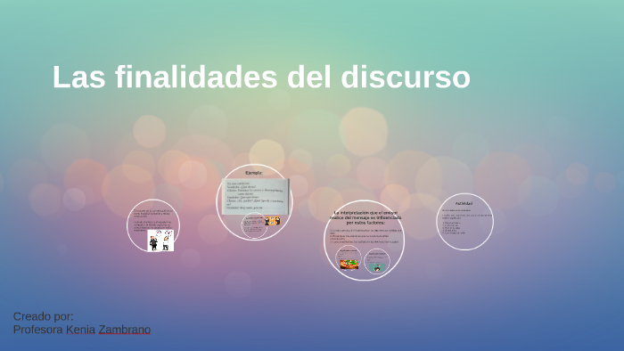 Las finalidades del discurso by Kenia Zambrano on Prezi