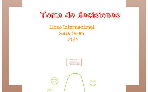 Liderazgo y toma de decisiones by Sofia Teran on Prezi