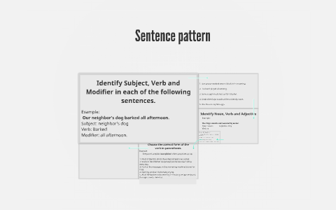 Sentence pattern by Claudia González on Prezi