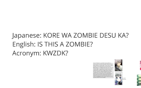 Kore wa Zombie desu ka? Hai, Anata no Yome desu Manga