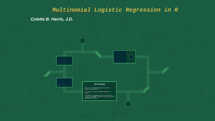 Multinomial Logistic Regression in R by Colette Harris on Prezi