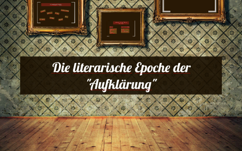 Die literarische Epoche der