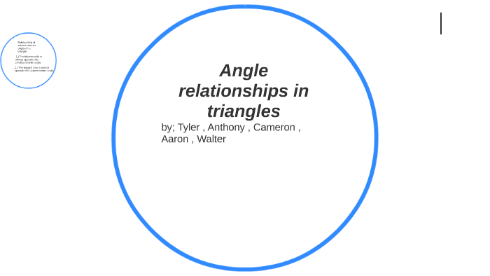 Angle Relationships In Triangles By Tyler Kelley 5526