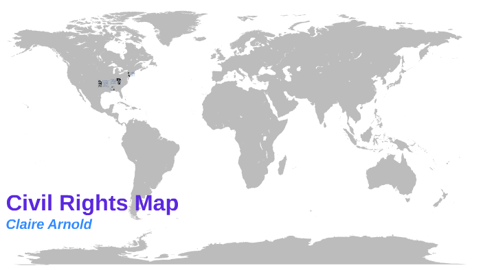 Civil Rights Map by Claire A. on Prezi