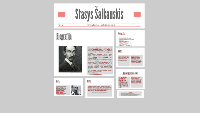 Stasys Šalkauskis by Ignas Pasilauskas on Prezi