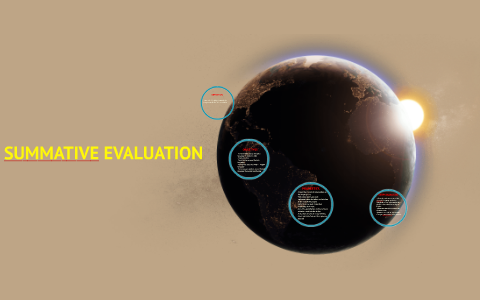 SUMMATIVE EVALUATION by teacher hanis on Prezi