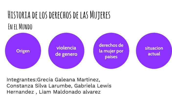 Historia de los derechos de las Mujeres by Gabriela Maria Lewis ...
