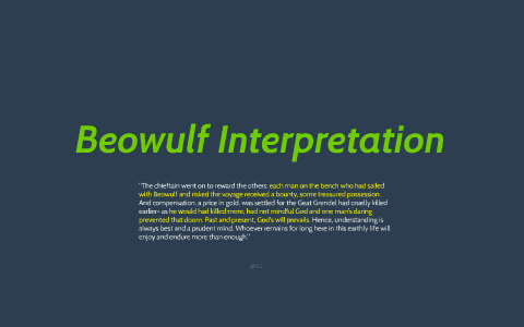 beowulf interpretation