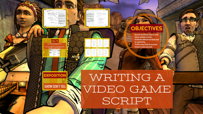 WRITING A VIDEO GAME SCRIPT by Owain Milford