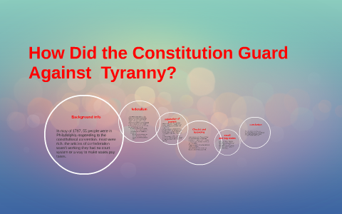 how did the constitution guard against tyranny
