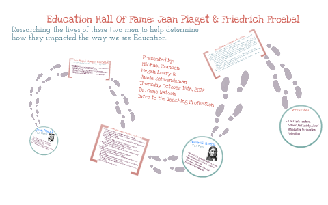 Education Hall Of Fame Jean Piaget Friedrich Froebel by Jamie