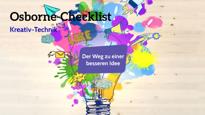 KreativTechnik OsbornChecklist by Daniel Miska on Prezi