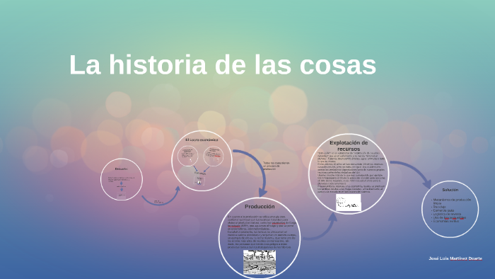 La historia de las cosas by Jose Luis Martinez