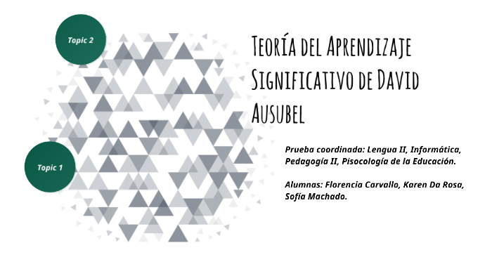 Teoría del Aprendizaje Significativo by Romina Da Rosa Melo on Prezi