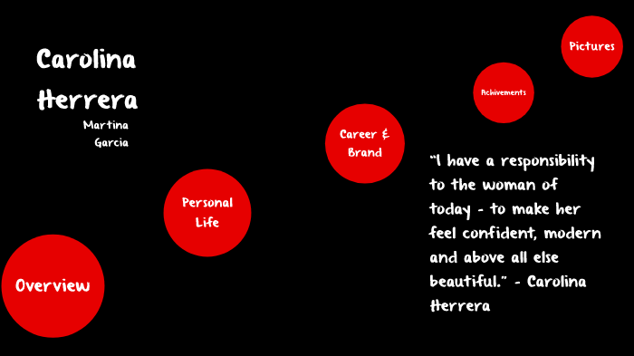 Carolina Herrera by Martina Garcia on Prezi