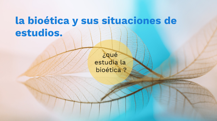 La Bioética Y Sus Situaciones De Estudios By Alejandra Uc On Prezi