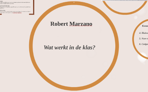 Robert Marzano: Wat werkt in de klas? by Jose Mourits on Prezi