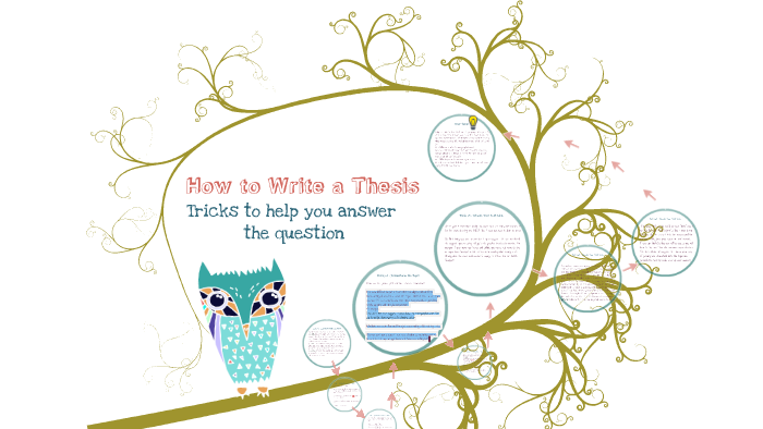 How to Write a Thesis by Jennifer Gardner on Prezi