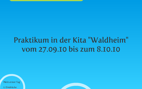 2.Praktikum Kindergarten "Waldheim" by Marcel Neumann
