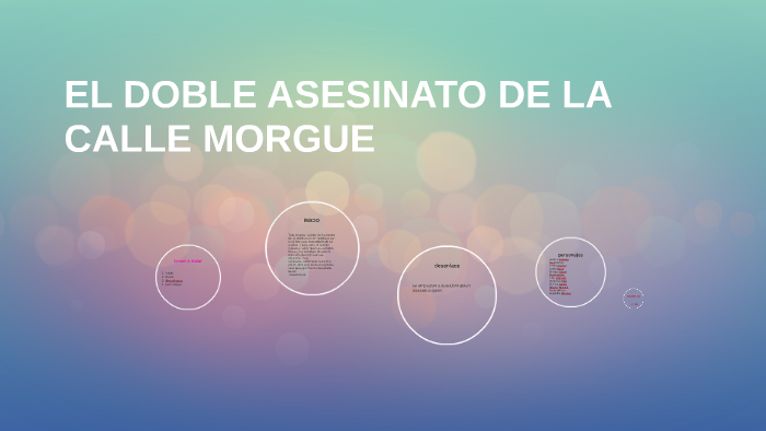 EL DOBLE ASESINATO DE LA CALLE MORGUE By Lorena Baron On Prezi Next