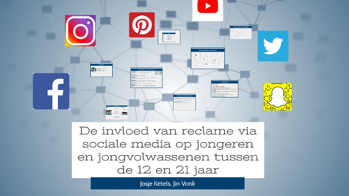 De invloed van reclame via sociale media op jongeren en jong by jin