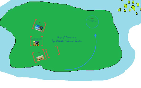 Map Of The Lost Island Of Tamarind By Zariah Simmons